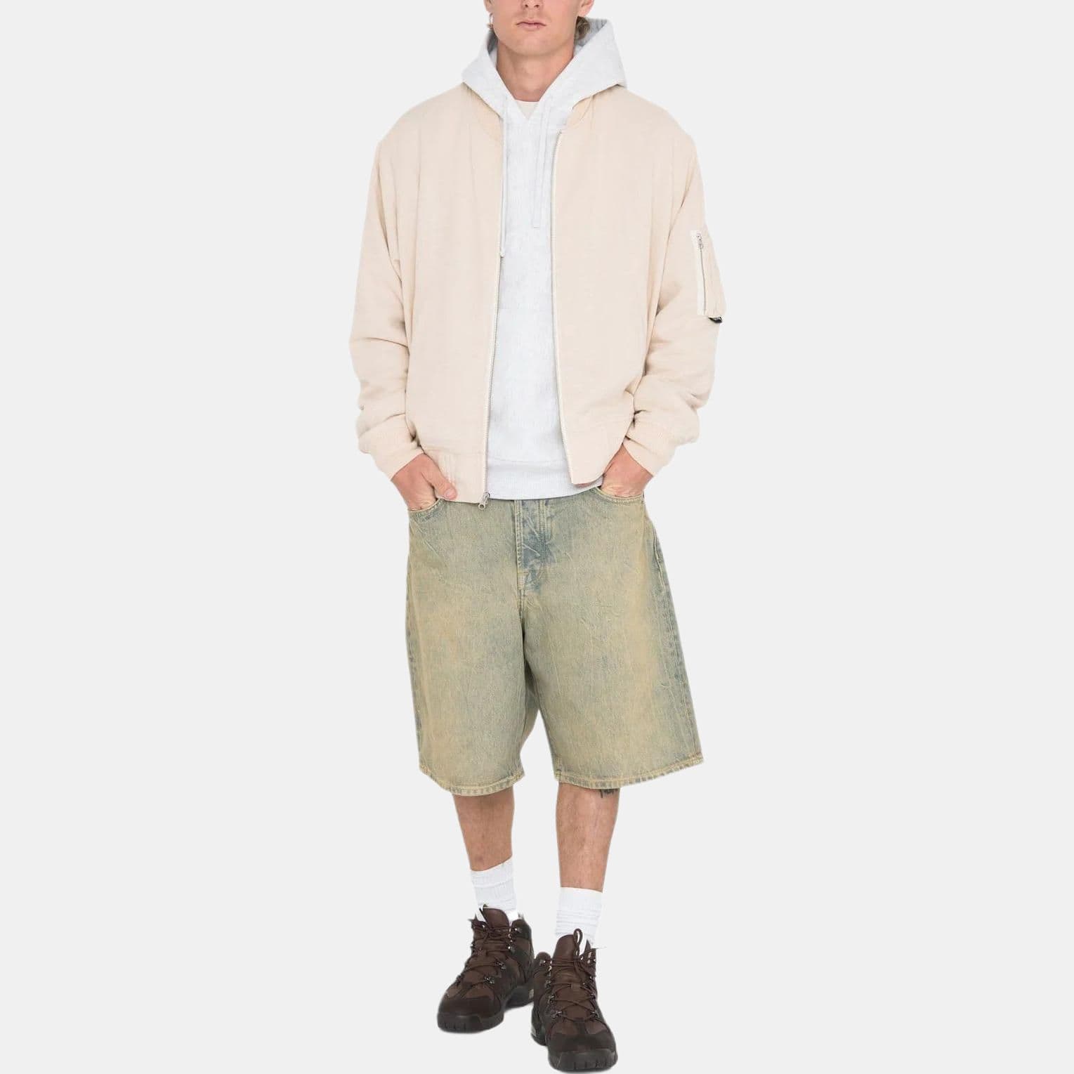 Куртка Stussy Linen Beach Bomber - изображение 4