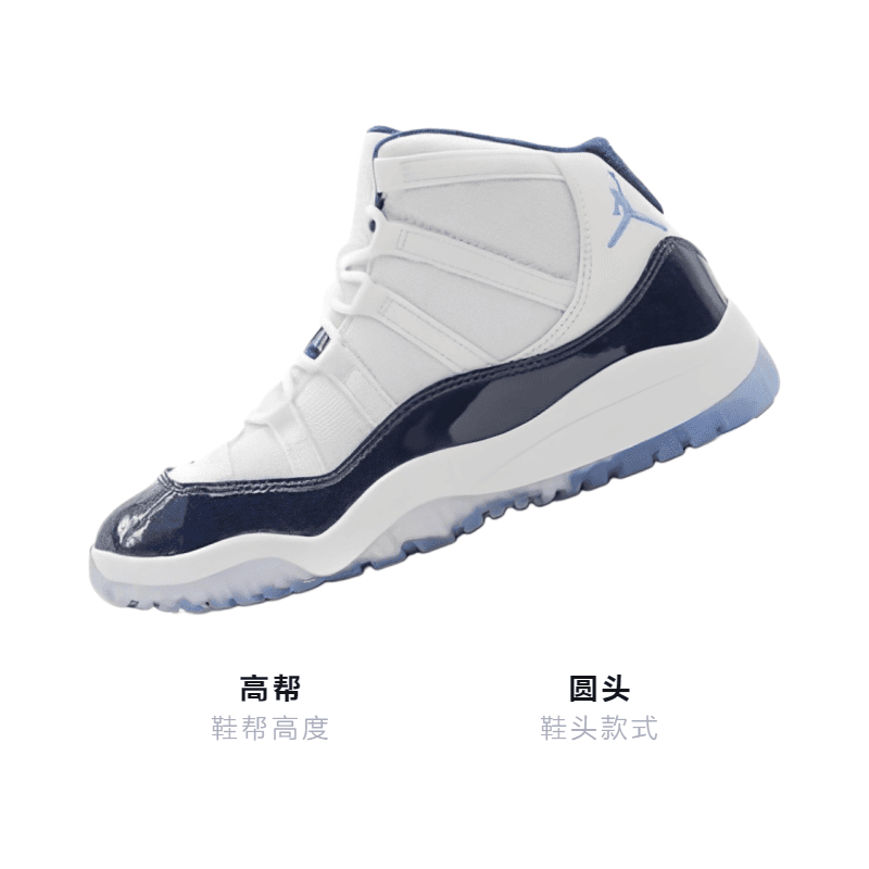 Кроссовки для баскетбола Jordan Air Jordan 11 UNC - изображение 3