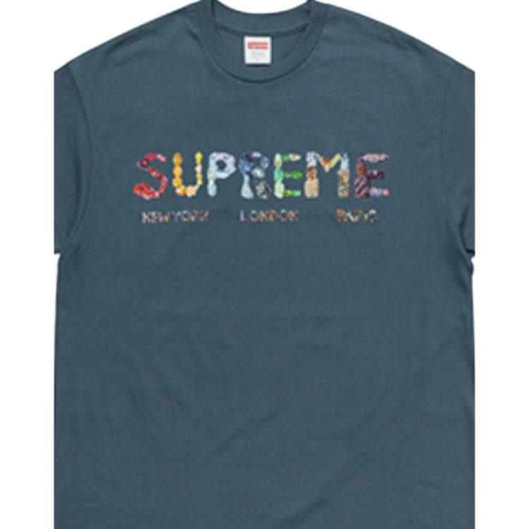 Футболка Supreme SS18 Rocks Tee Dark Slate - изображение 2