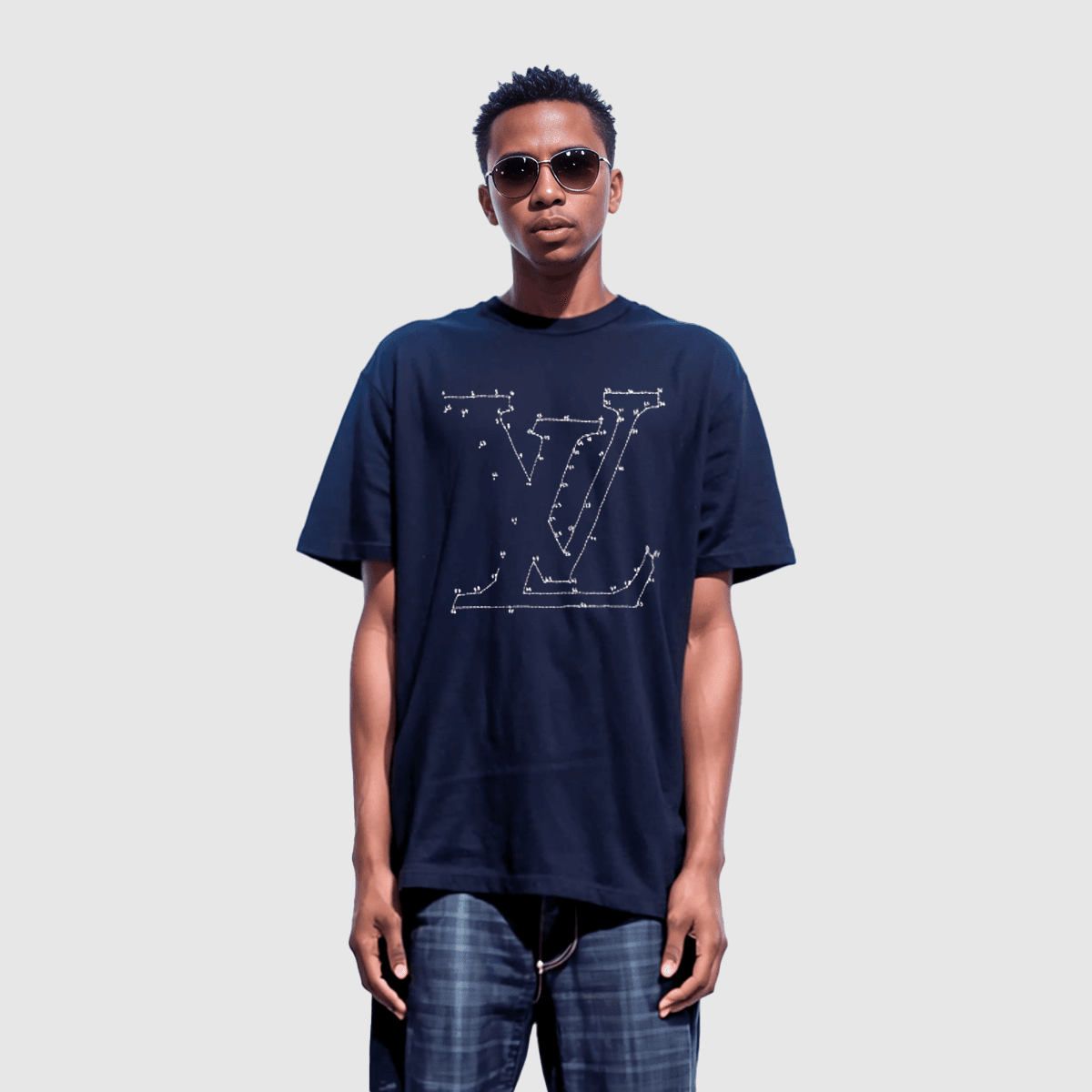 Футболка Louis Vuitton SS22 Blue T-Shirt — фото 3