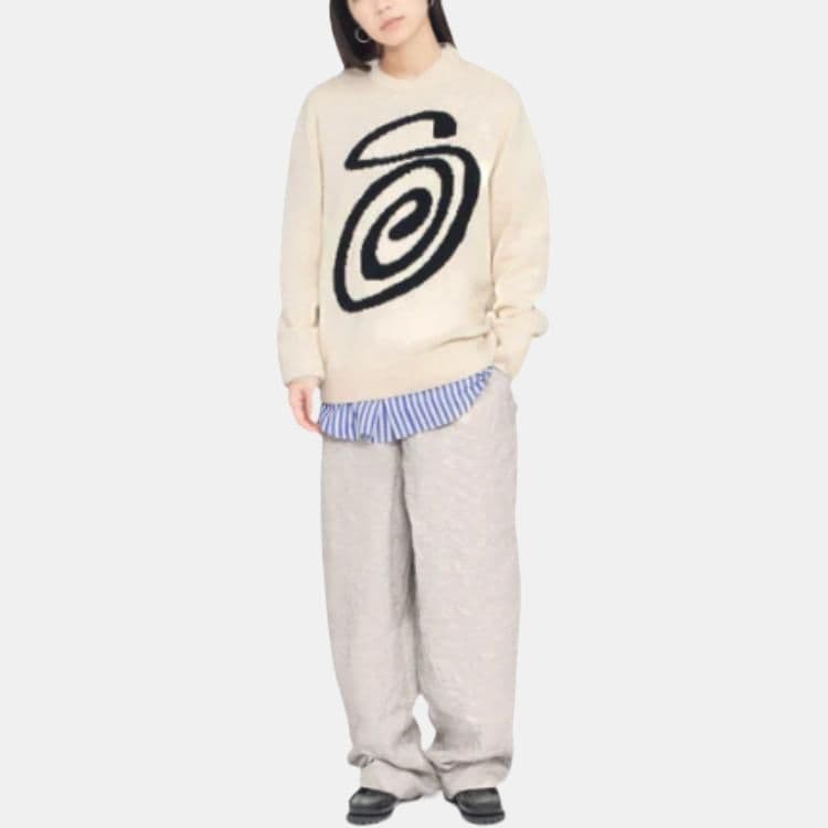 Кофта Stussy Curly S Sweater — фото 4