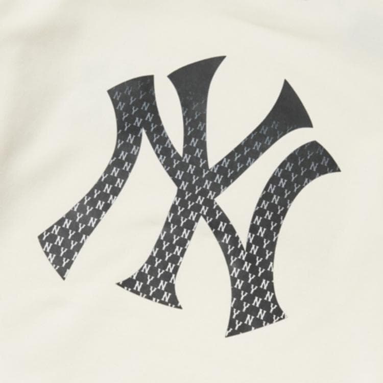 Кофта MLB Yankees Gradient Logo Crewneck Sweatshirt White - изображение 5