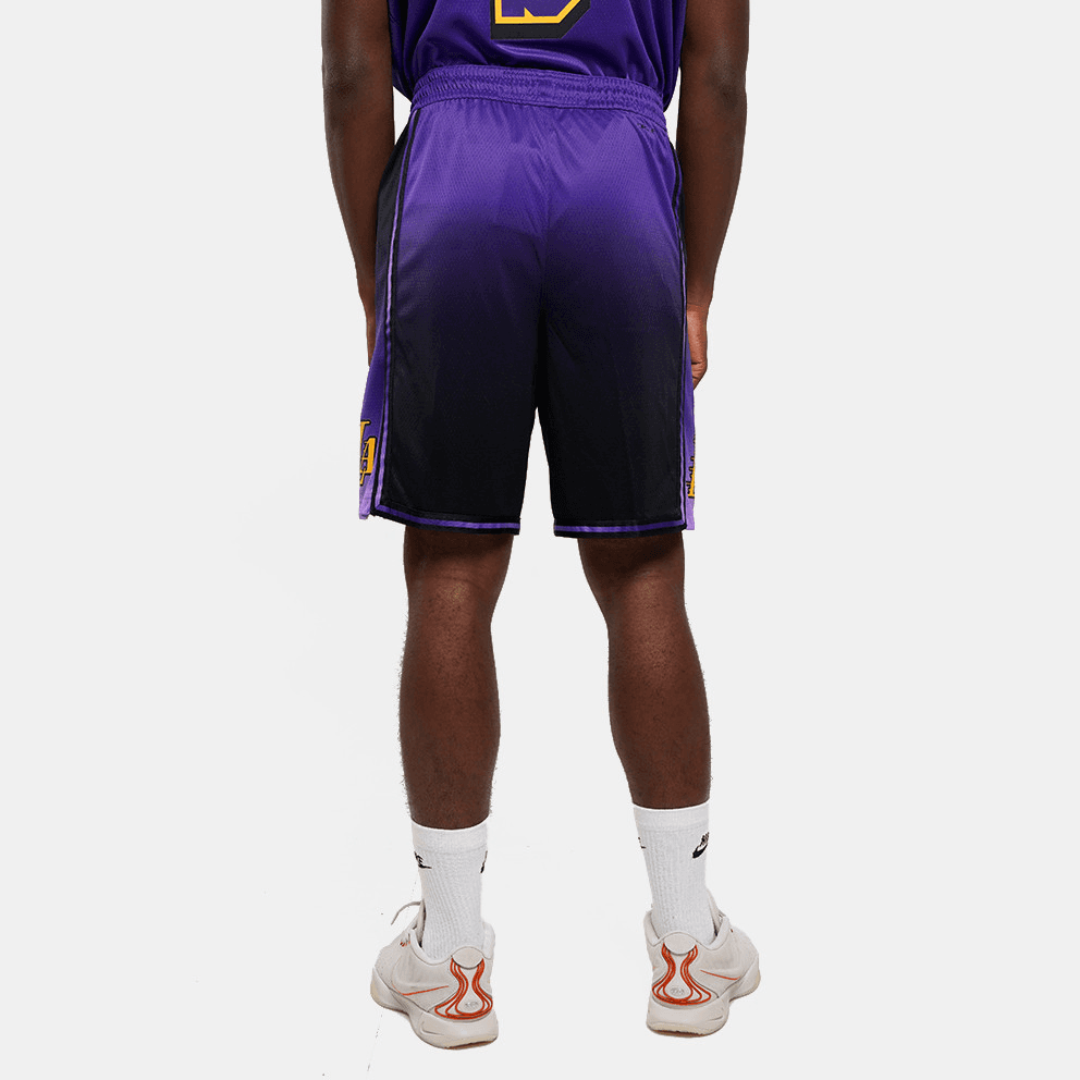 Тренировочные штаны Nike x NBA Los Angeles Lakers Basketball Shorts Black - изображение 5