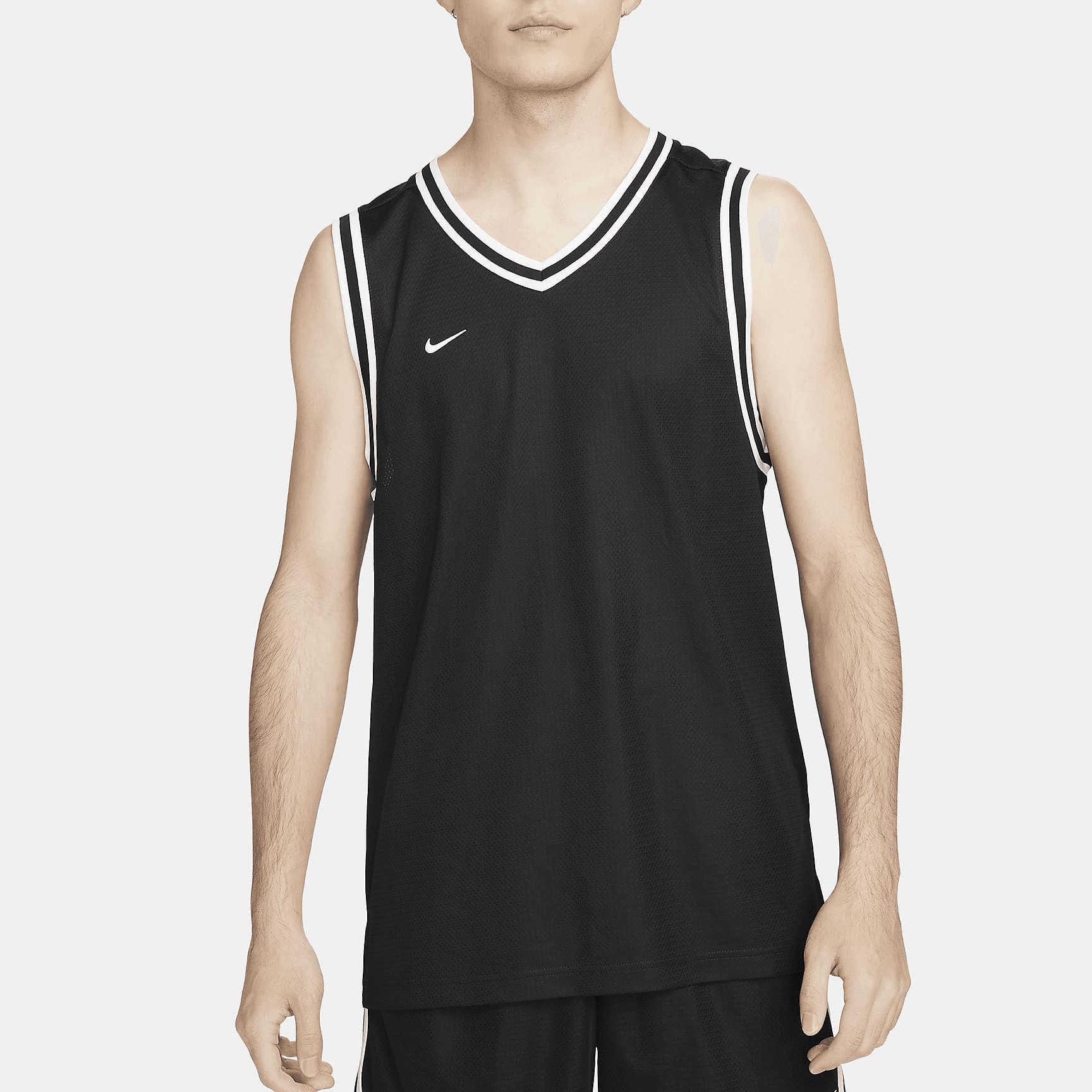 Баскетбольная майка Nike DNA V-Neck Basketball Tank Black - изображение 3