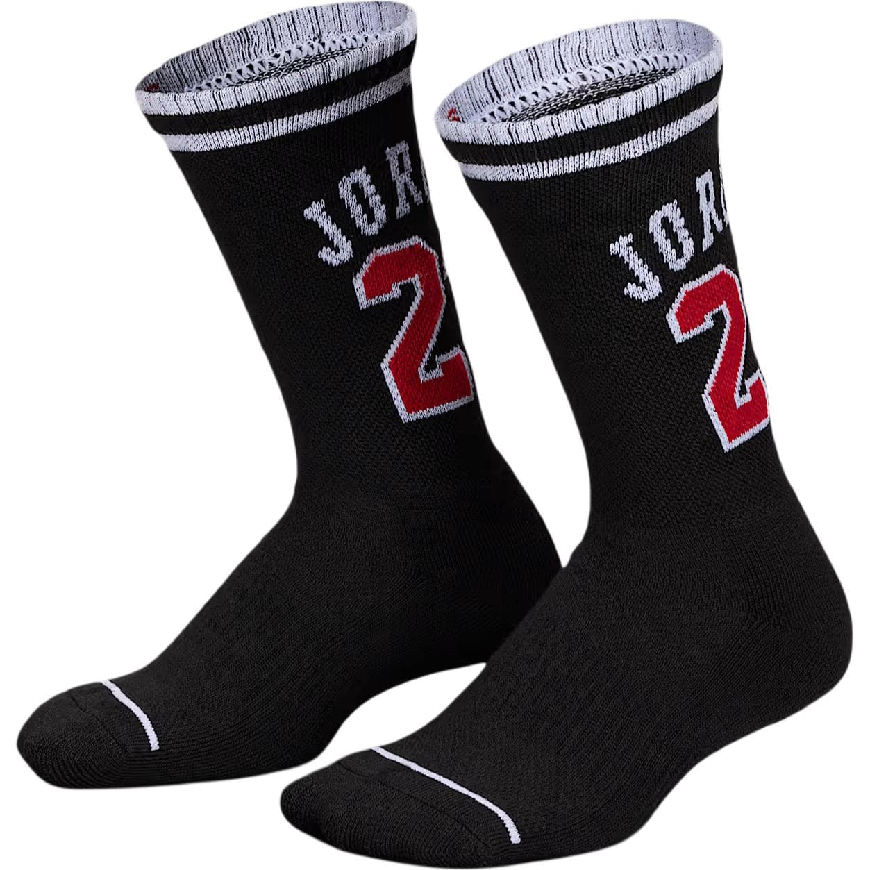 Jordan Apparel 3 Pack (Black+Red+White) Kids Socks Джордан Аппарелл 3 Пачка (Черный+Красный+Белый) Детские Носки - изображение 3