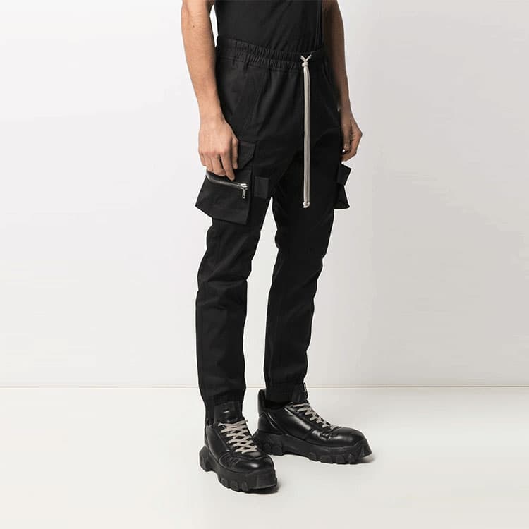 Штаны Rick Owens RO High Waist Cargo Pants Black - изображение 2
