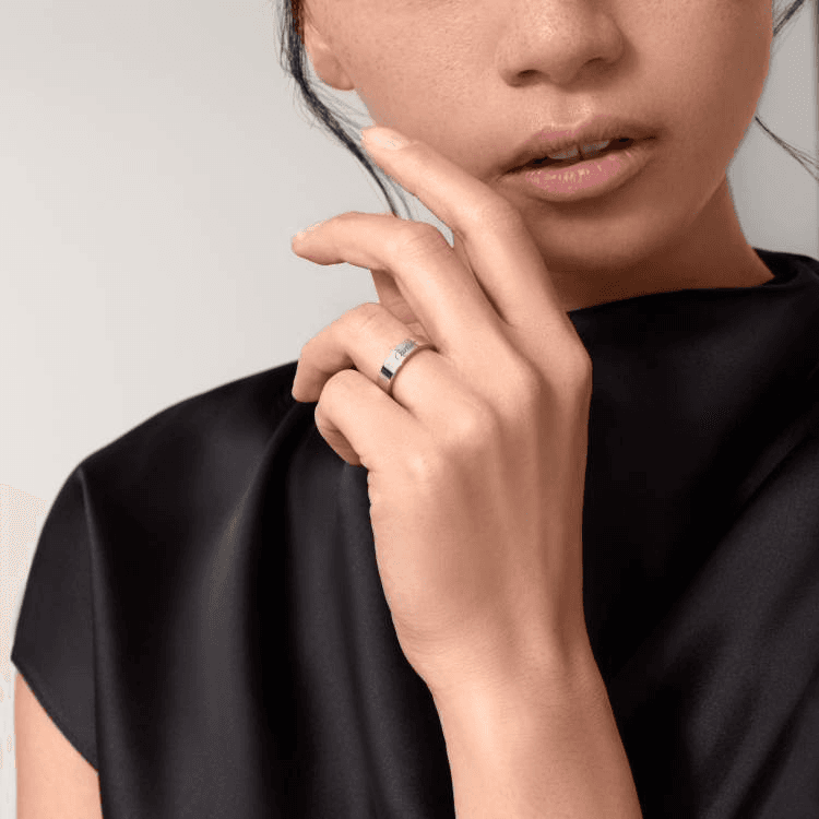 Кольцо Cartier C de Cartier Wedding Band - изображение 4