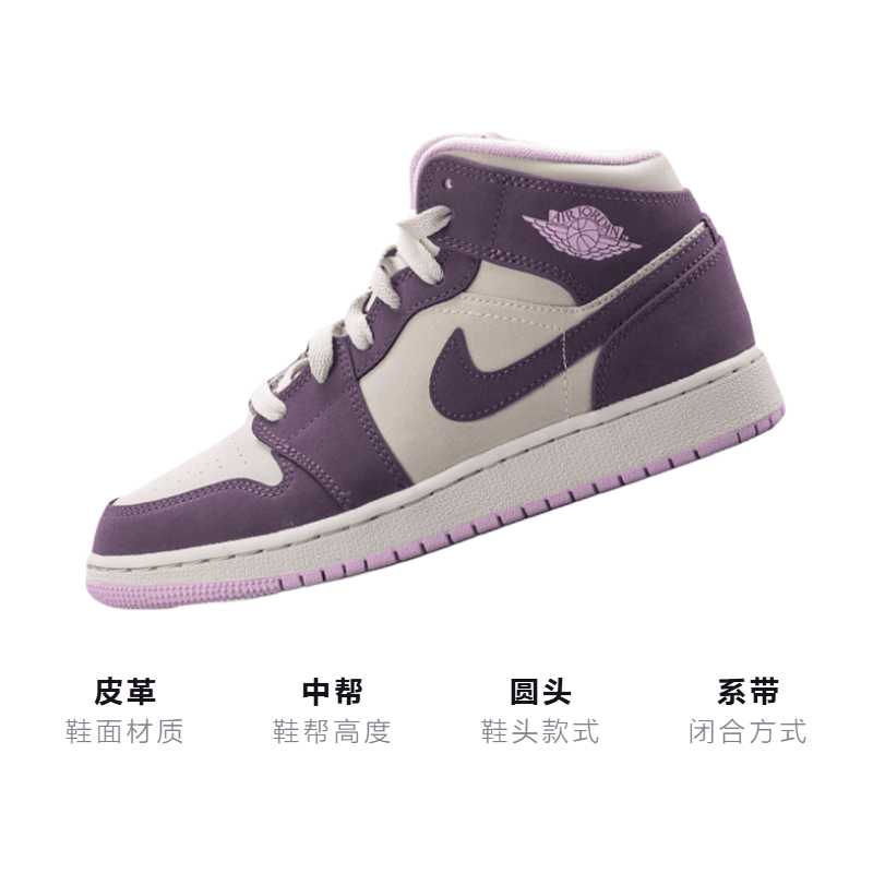 Кроссовки для баскетбола Jordan Air Jordan 1 Mid GS - изображение 3