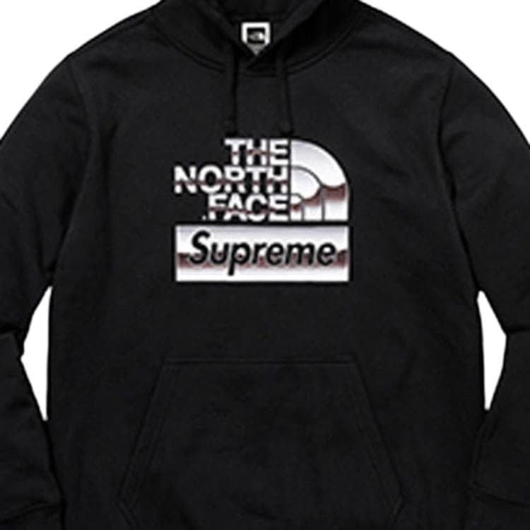 Худи Supreme x The North Face SS18 Hoodie Black - изображение 8