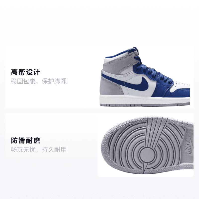 Кроссовки Jordan Air Jordan 1 True Blue - изображение 2