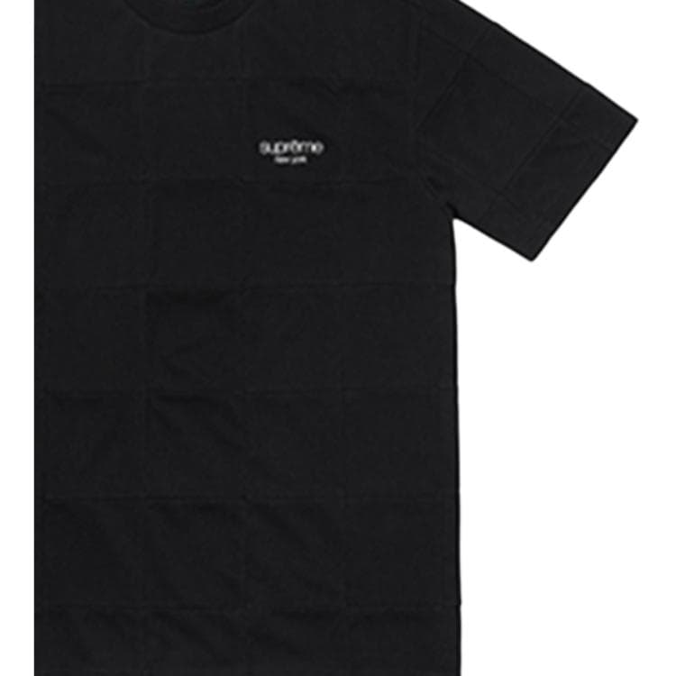 Футболка Supreme FW18 Patchwork Pique Tee Black - изображение 2