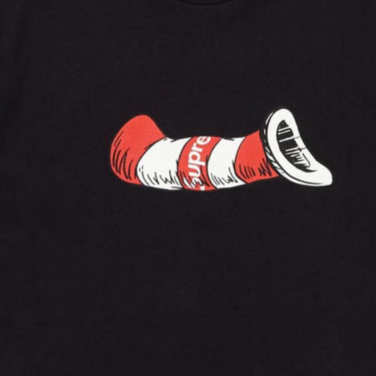 Футболка Supreme FW18 Cat in the Hat Tee Black - изображение 2