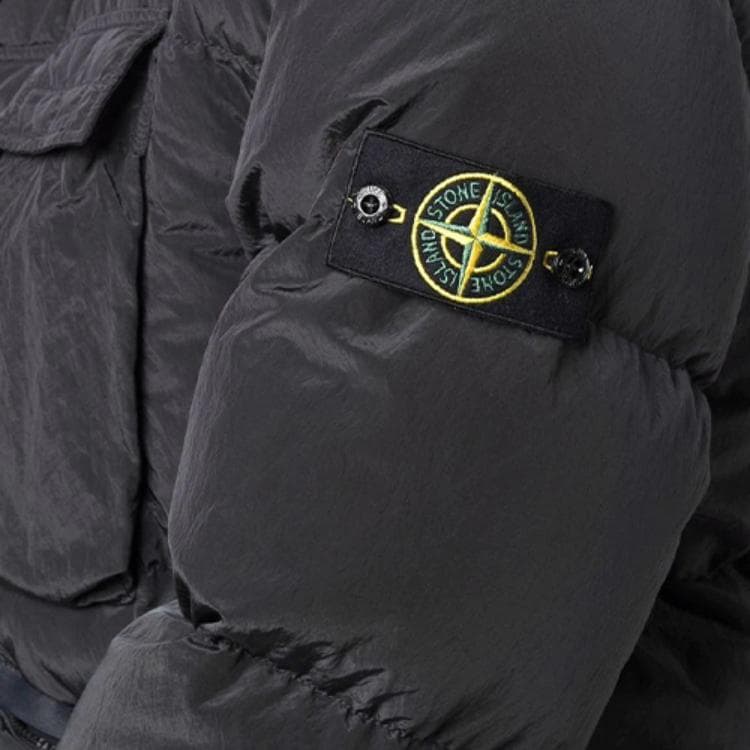 Зимняя куртка Stone Island Down Jacket Anthracite - изображение 5