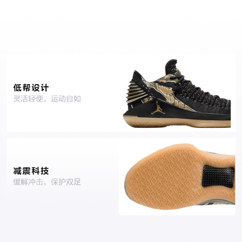 Кроссовки для баскетбола Jordan Air Jordan 32 Low Camo - изображение 2