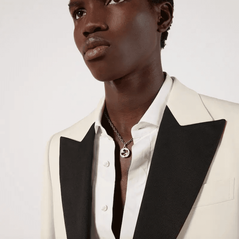 Ожерелье Gucci Interlocking G Silver Necklace - изображение 6