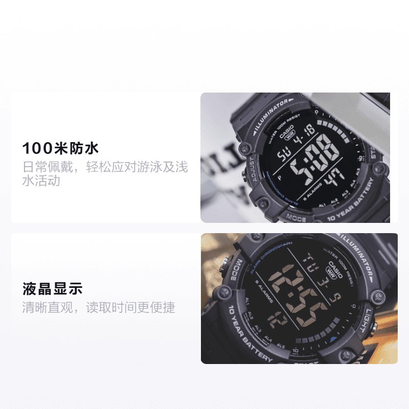 Часы CASIO YOUTH 10 AE-1500WH-8B - изображение 2