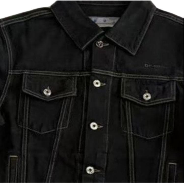 Джинсовая куртка OFF-WHITE Denim Jacket Black - изображение 4