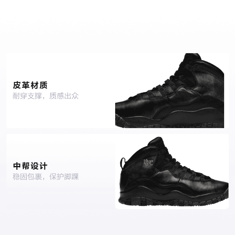 Кроссовки для баскетбола Jordan Air Jordan 10 Retro New York City NYC 2016 GS - изображение 2