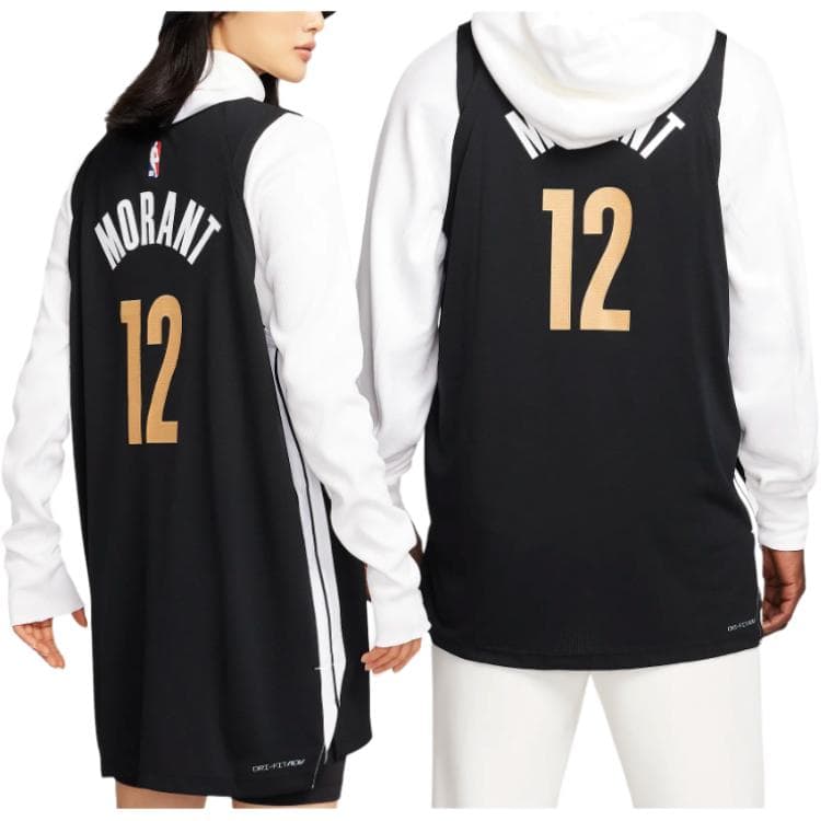 Nike NBA Morant Grizzlies City Edition Jersey Black - изображение 5