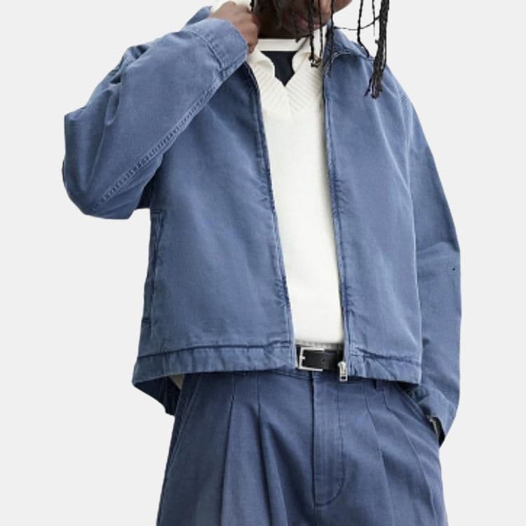 Джинсовая куртка ZARA Casual Washed Denim Jacket - изображение 4