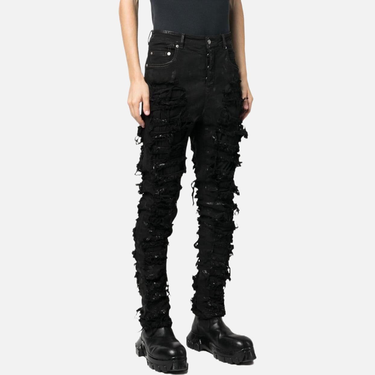 Штаны Rick Owens RO FW22 Black Jeans — фото 3