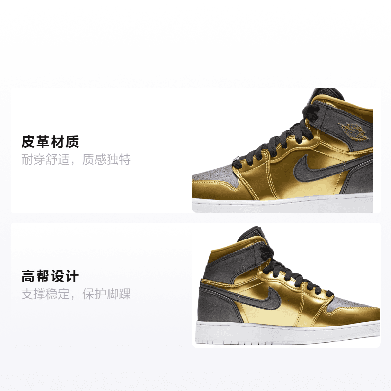 Кроссовки для баскетбола Jordan Air Jordan 1 Retro BHM 2017 GS - изображение 2