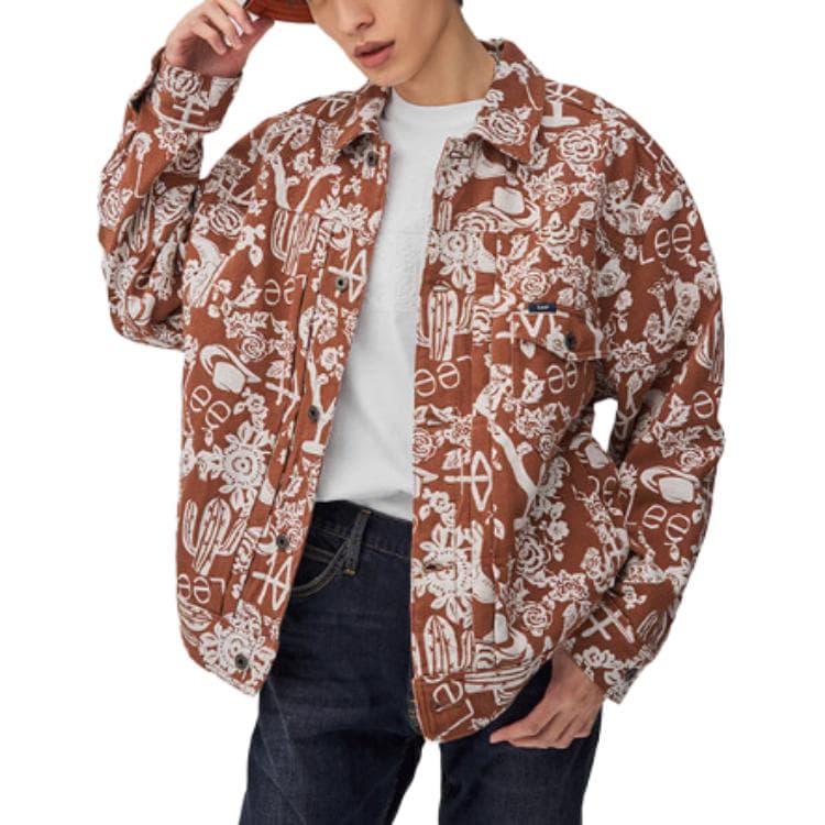 Куртка Lee Embroidered Loose Fit Jacket Brown - изображение 4