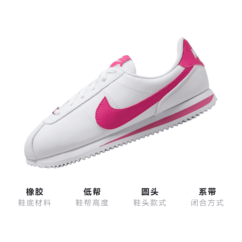 Кроссовки Nike Cortez Basic Leather (GS) - изображение 3