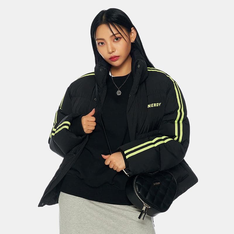 Зимняя куртка NERDY Logo Hooded Down Jacket Black - изображение 3