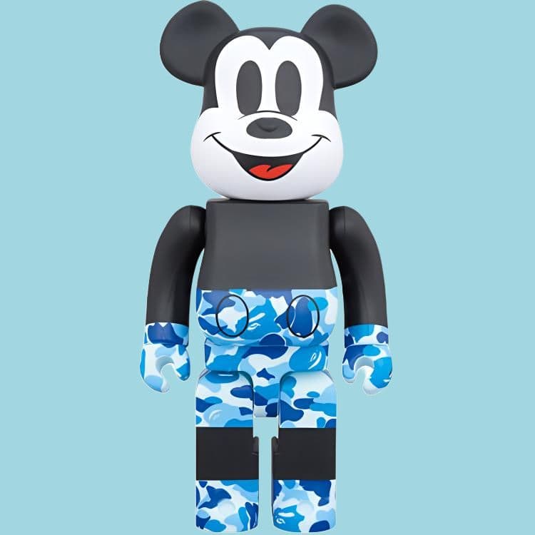 Фигурка BERBRICK x BAPE BLACK MICKEY MOUSE 7cm28cm - изображение 4