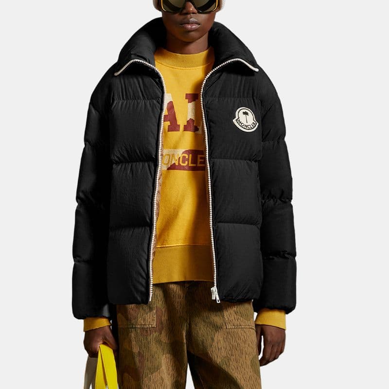 Зимняя куртка Moncler x Palm Angels FW23 Nylon Down Jacket Black - изображение 5