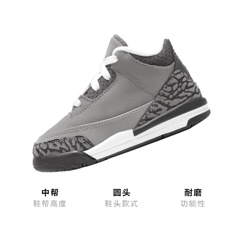 Кроссовки Jordan Air Jordan 3 Retro Cool Grey - изображение 3