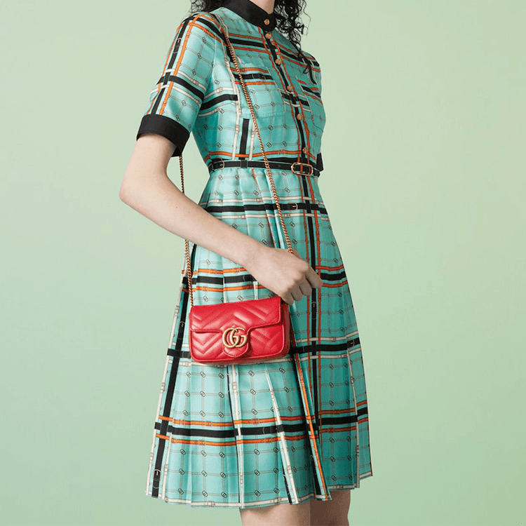 Сумка через плечо Gucci GG Marmont Mini Bag - изображение 12