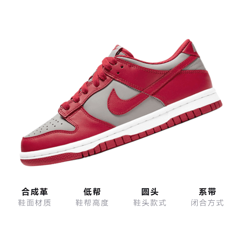 Кроссовки Nike Dunk Low Medium Grey GS - изображение 3