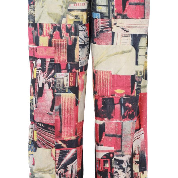 Штаны Supreme x Comme des Garcons SHIRT Patchwork Skate Pant - изображение 4