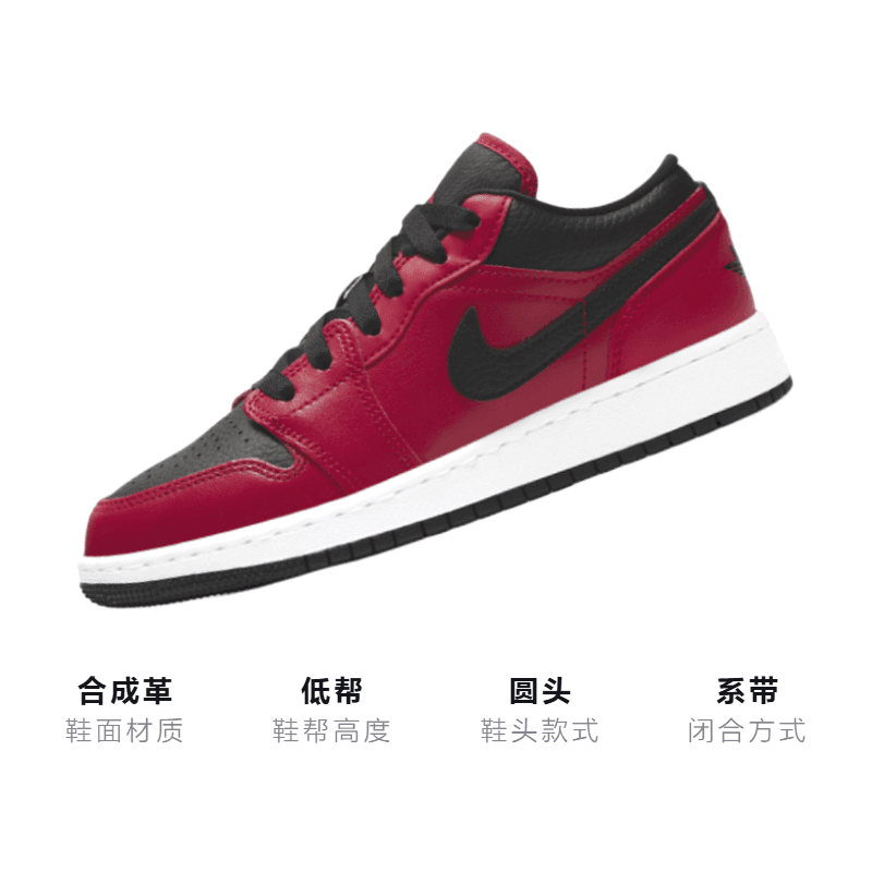 Кроссовки для баскетбола Jordan Air Jordan 1 Low GS - изображение 3