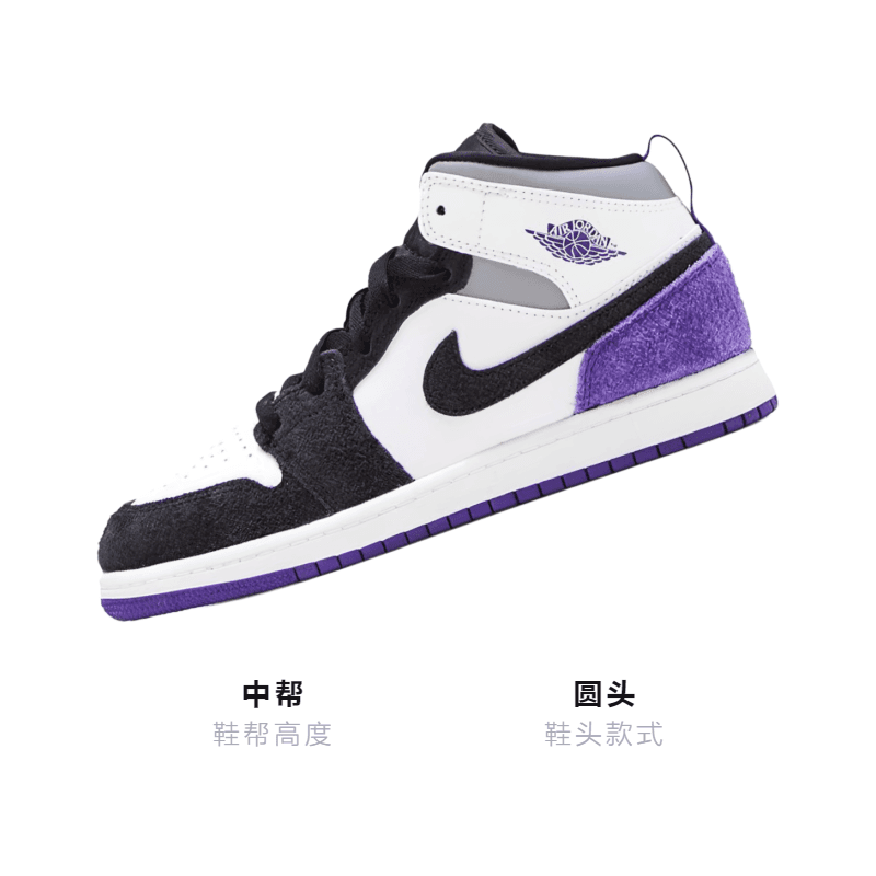 Кроссовки для баскетбола Jordan Air Jordan 1 Mid SE BP - изображение 3