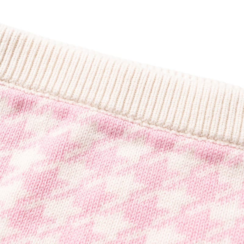 Юбка Miu Miu FW22 Houndstooth Skirt Pink - изображение 2