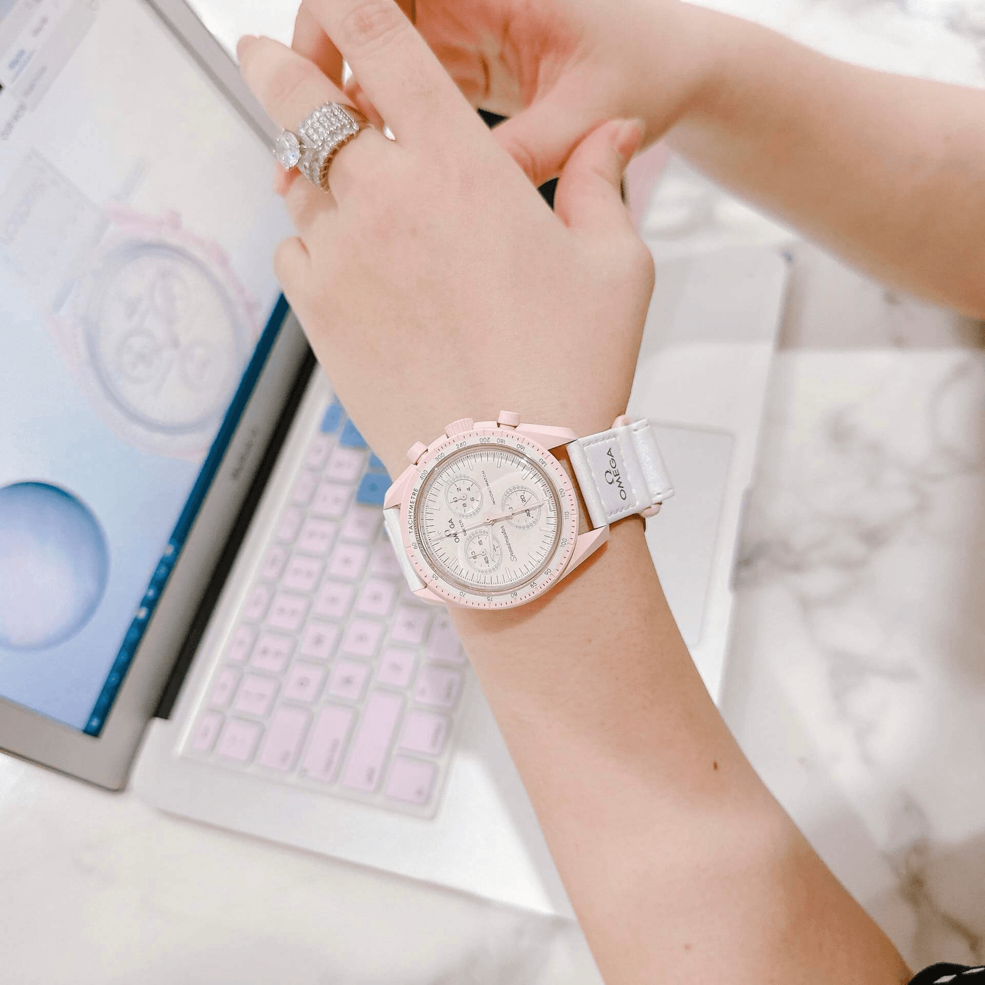 Часы Swatch x Omega SO33P100 - изображение 6
