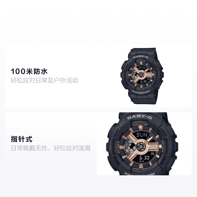 Часы CASIO BABY-G LED BA-110XRG-1AJF - изображение 2