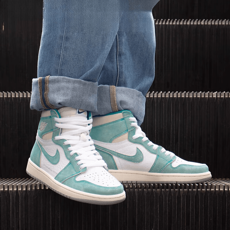 Кроссовки для баскетбола Jordan Air Jordan 1 Retro High Turbo Green GS - изображение 4