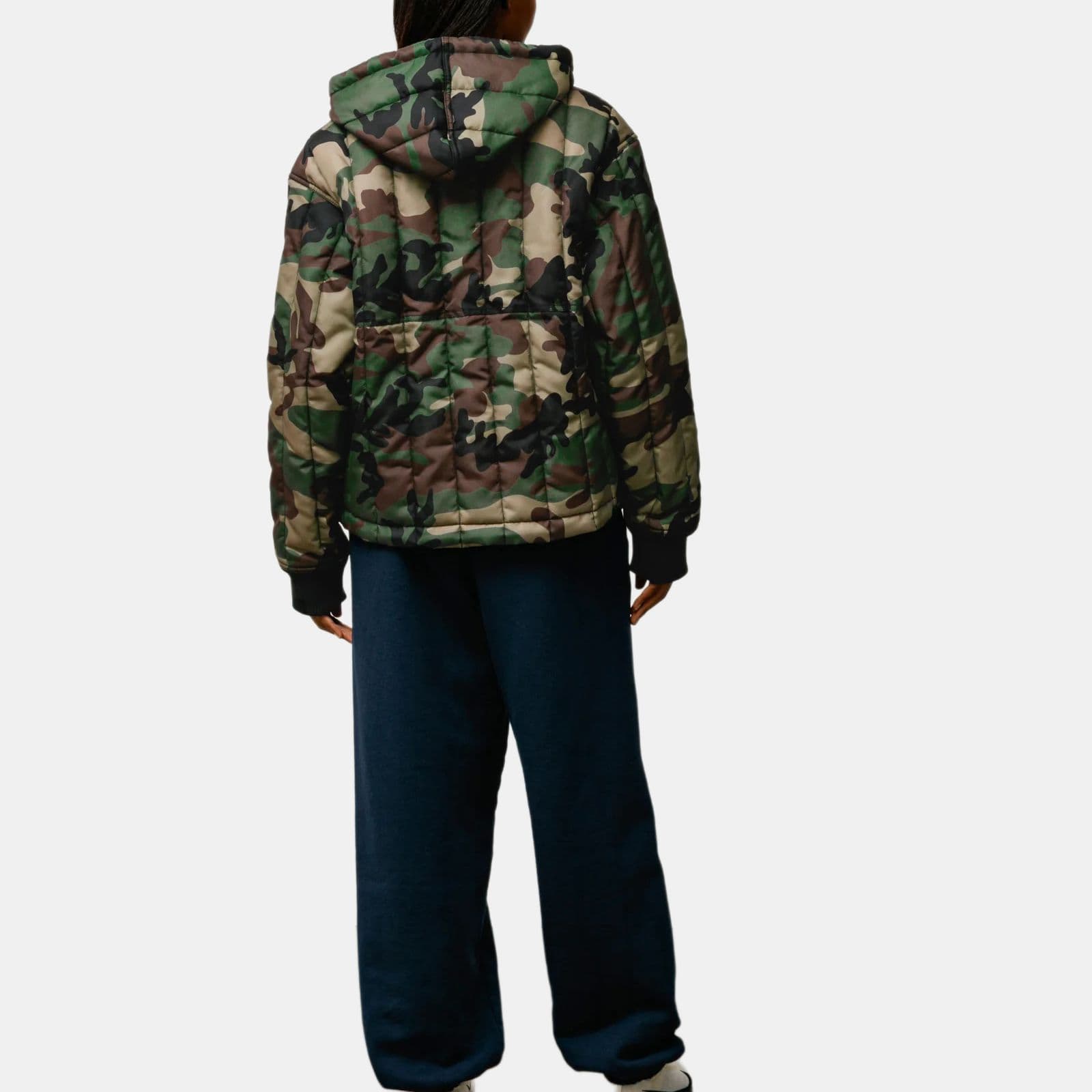 Куртка Stussy FW25 holiday QUILTED NYLON WORK JACKET logo — фото 3