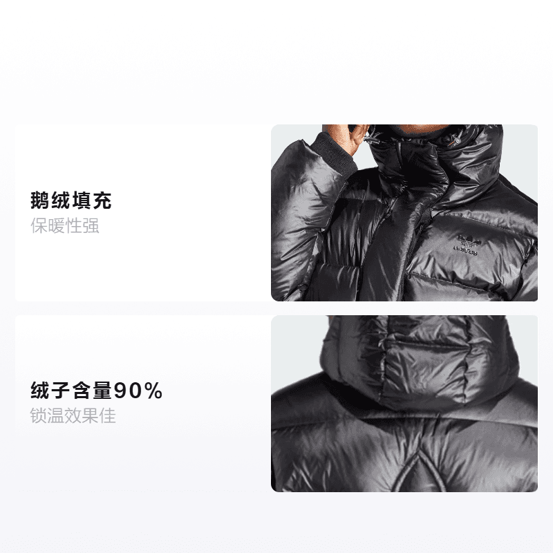 Пуховик adidas Originals Short Premium Puffer Jacket Black - изображение 2