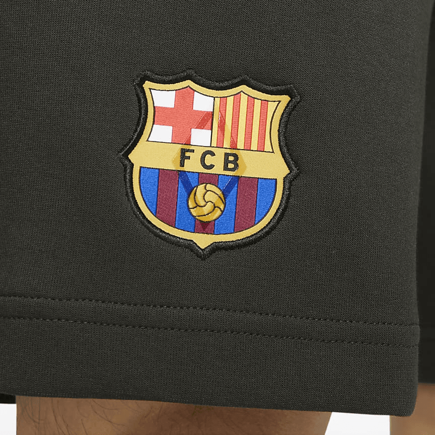 Тренировочные штаны Nike FC Barcelona Tech Fleece Olive - изображение 4