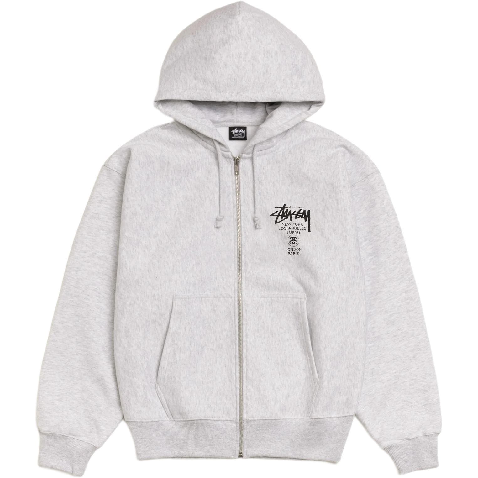 Худи Stussy WORLD TOUR ZIP HOODIE logo - изображение 2