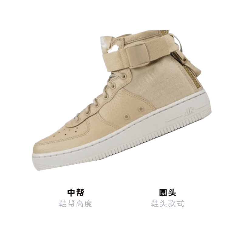 Кроссовки Nike Air Force 1 Mushroom Light Bone GS - изображение 3