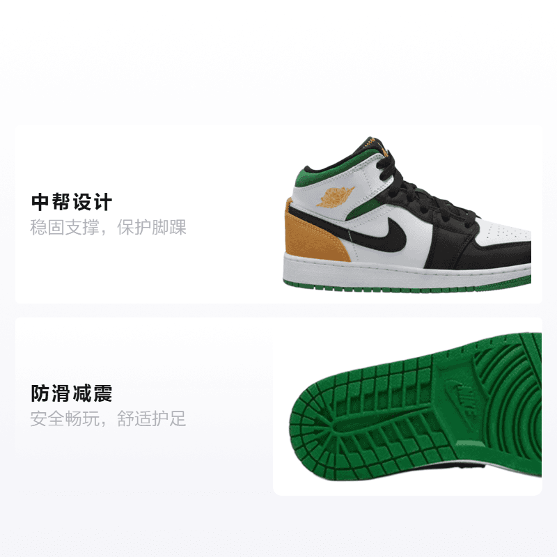 Кроссовки для баскетбола Jordan 1 Mid - изображение 2