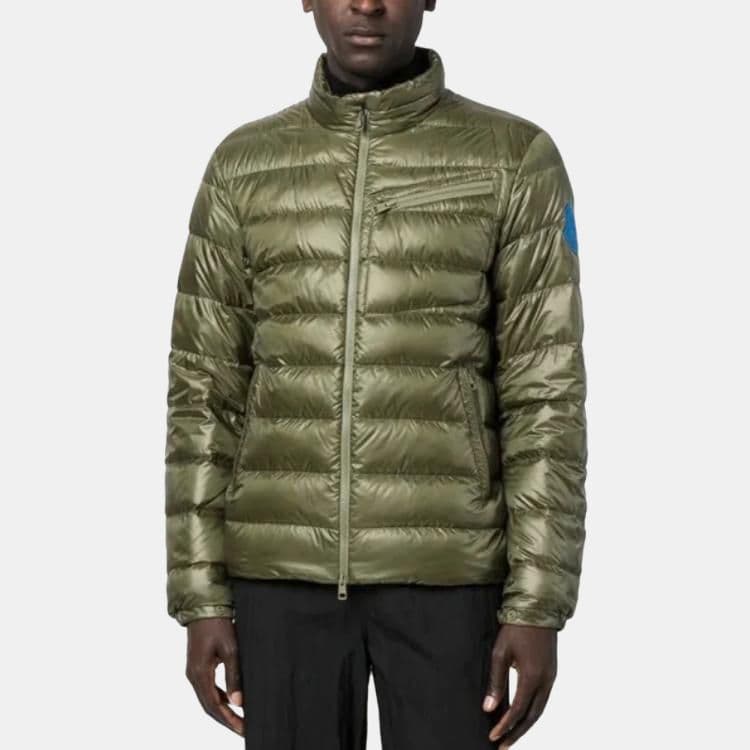 Зимняя куртка Moncler SS23 Quilted Logo Down Jacket Olive - изображение 4