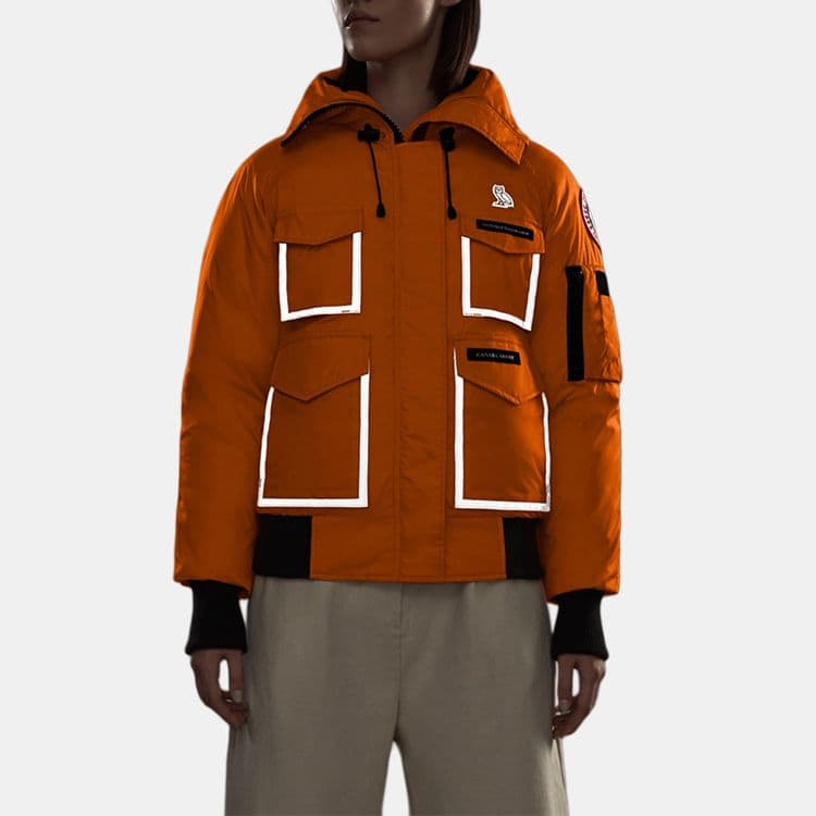 Пуховик Canada Goose x OVO Reflective Pilot Down Jacket Orange - изображение 4