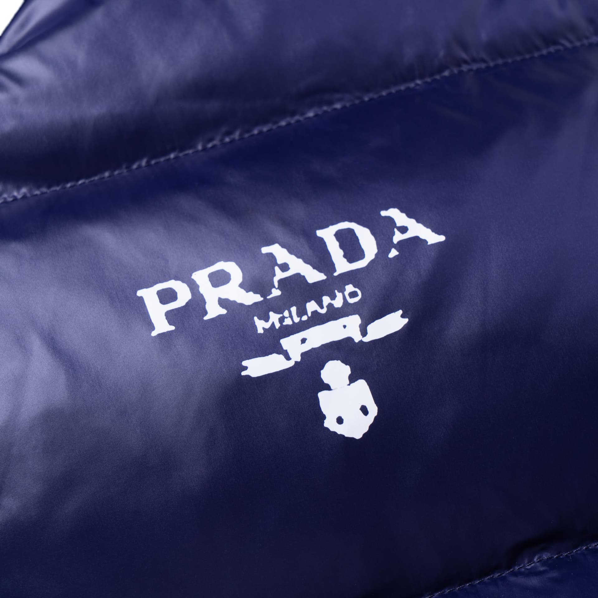 Куртка Prada Quilted Jacket Blue - изображение 10